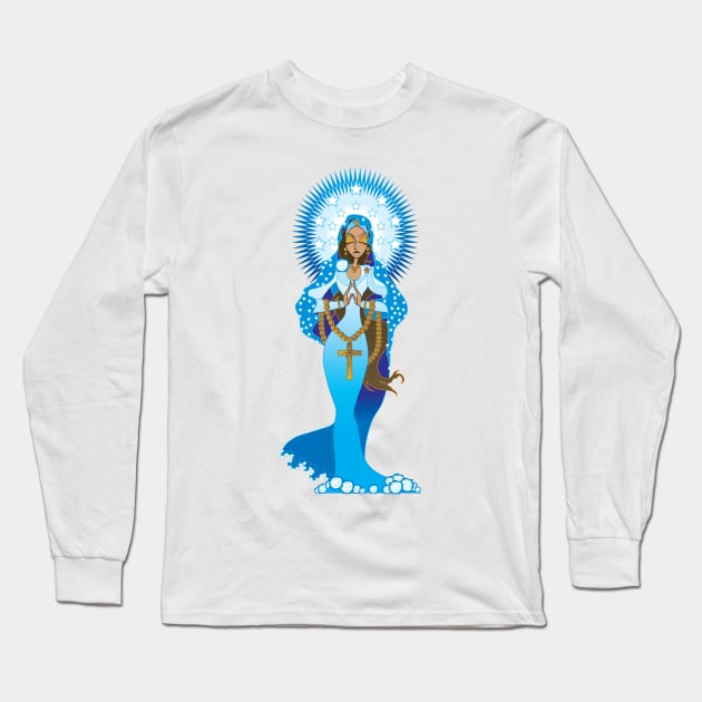 The Virgin Mary Long Sleeve T-Shirt by The Cuban Witch